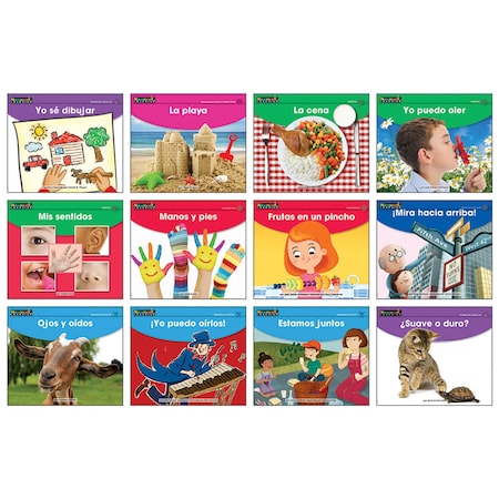 Newmark Learning Early Rising Readers My Five Senses Theme Set, Spanish, 12PK NL6202